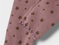 Name It twilight mauve kløver hulmønster leggings